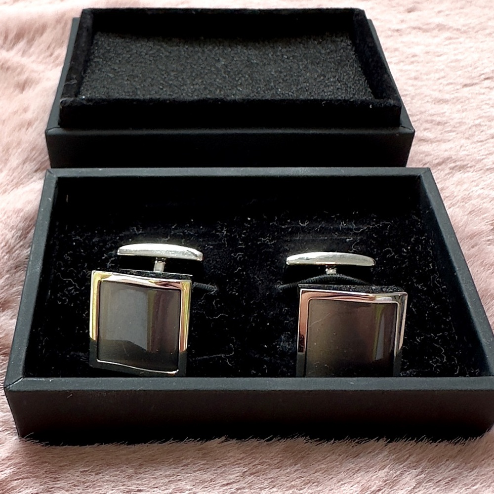 Hugo Boss Grey Cufflinks